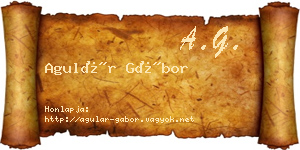 Agulár Gábor névjegykártya